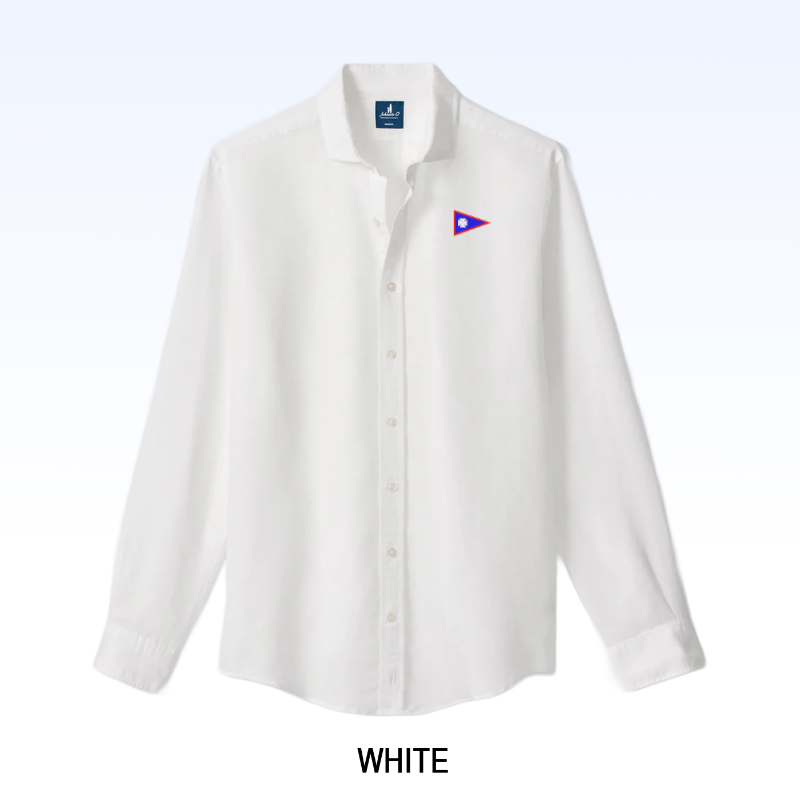 JOHNNIE-O LINEN BLEND BUTTON DOWN SHIRT - MCCARTHY SOLID