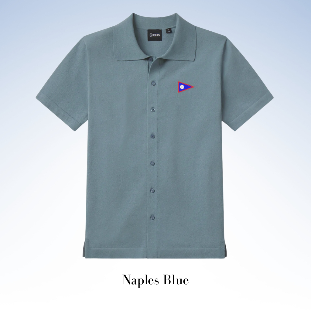 CUTS CLOTHING RIVIERA KNIT BUTTON UP