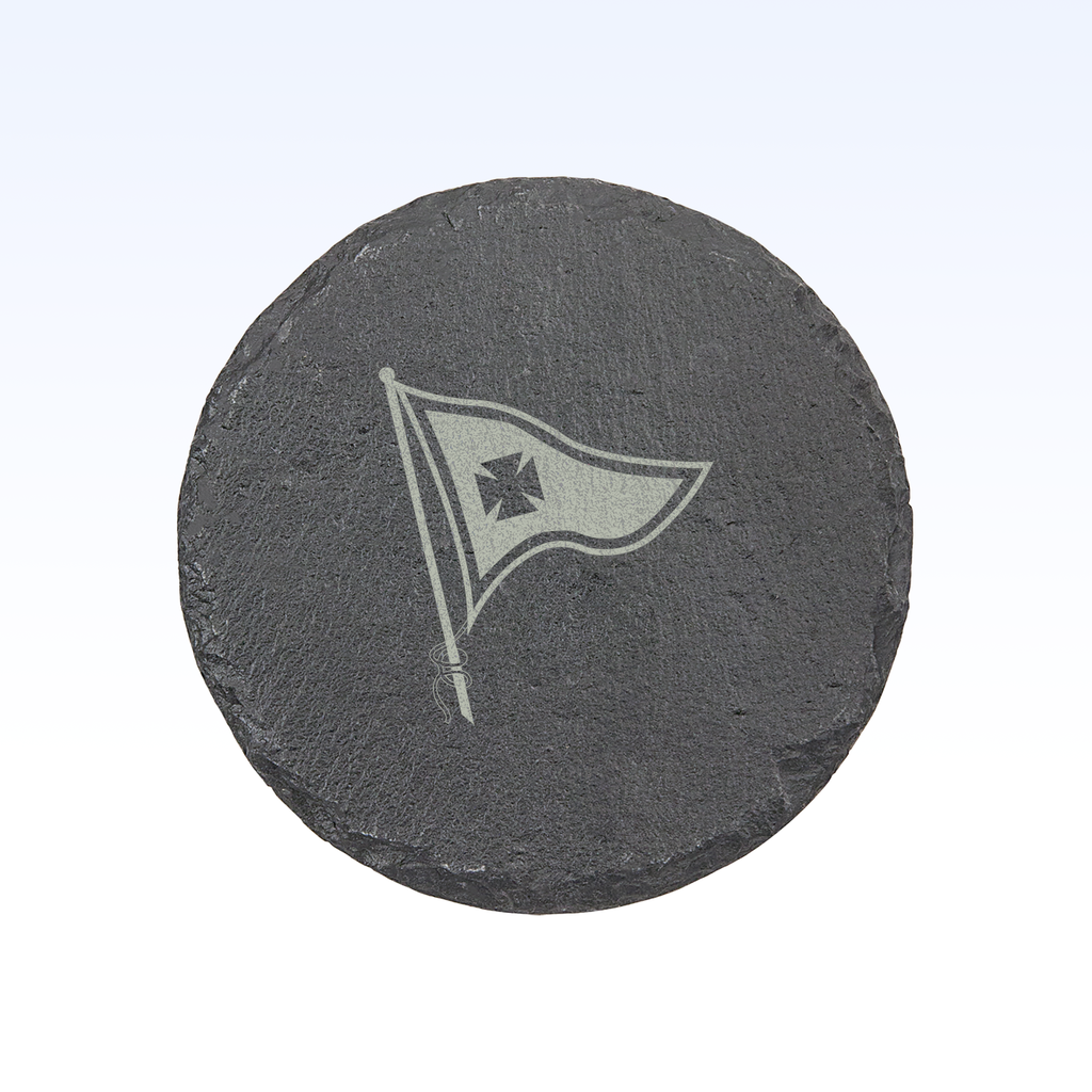 SET OF 4 SLATE COASTERS - 4"