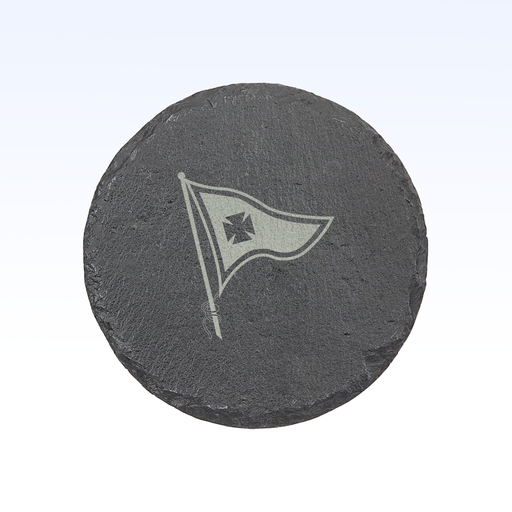 SET OF 4 SLATE COASTERS - 4"